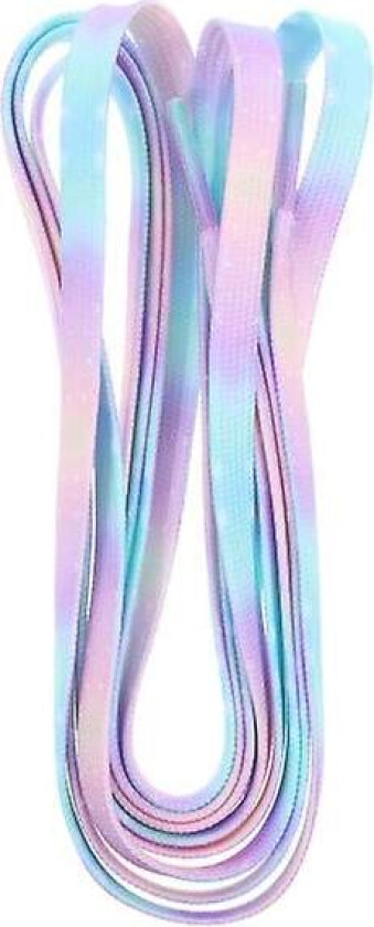 1 par Tie Dye skolisser flate skolisser lerretssko strenger erstatningssko stropper(Som vist)