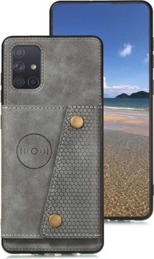 Stilig deksel med kortlomme - Samsung Galaxy A33 5G Grå