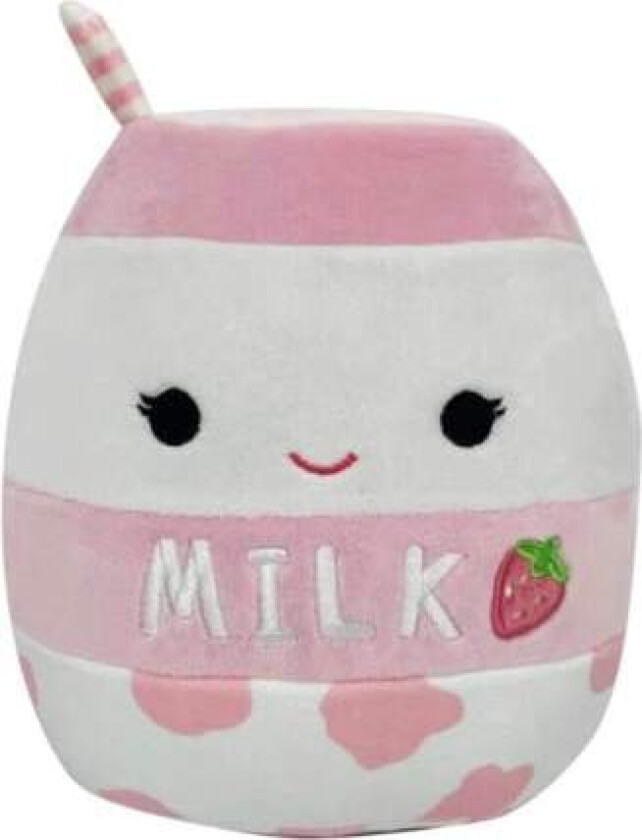Squishmallows Amelie Jordbærmilkshake, 19 cm
