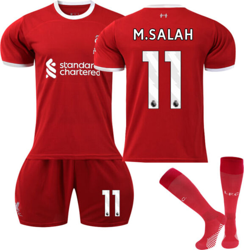 Liverpool Hjemme Fotballdrakt Barn 2023-2024 nr 11 Salah 28