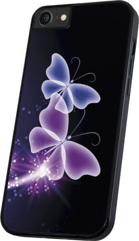 iPhone 6/7/8 Plus - Deksel/Mobildeksel Lilla Sommerfugler