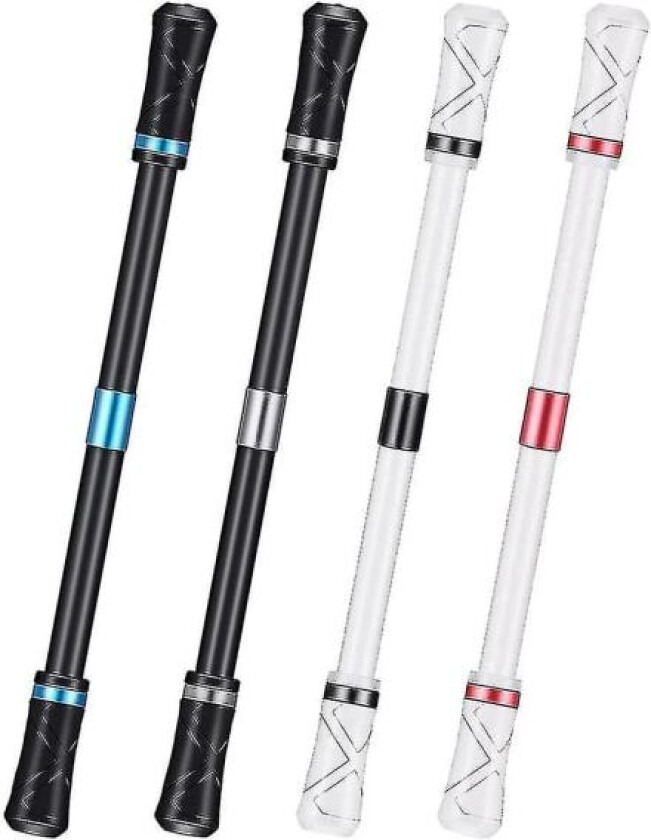 4 stykker penn som spinner sklisikret vektet penn Fidget Pen Gaming Fingerpenn som spinner Roterende penn B