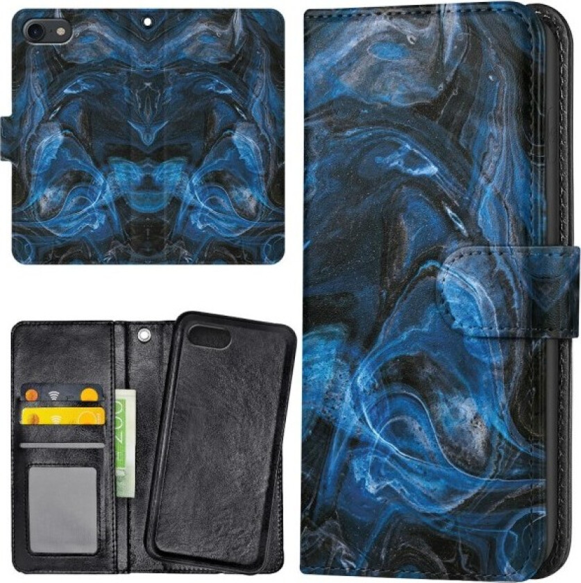 iPhone 7/8/SE - Lommebok Deksel Marmor