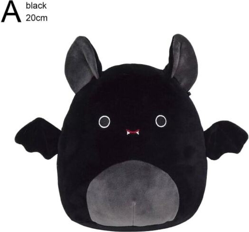 Squishmallows 2022 Halloween Squad 8\" Emily Den Svarte Flaggermus Pl Black 20cm"