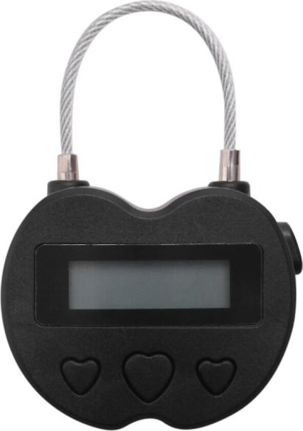 Smart Time Lock LCD-skjerm Tidlås USB Oppladbart Midlertidig Timer Hengelås Reise Elektronisk-YNP