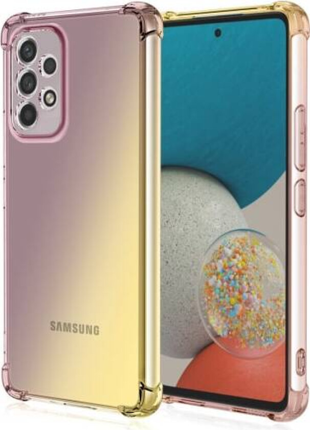 Samsung Galaxy A53 5G - Stilrent beskyttende Floveme-deksel Svart/Guld