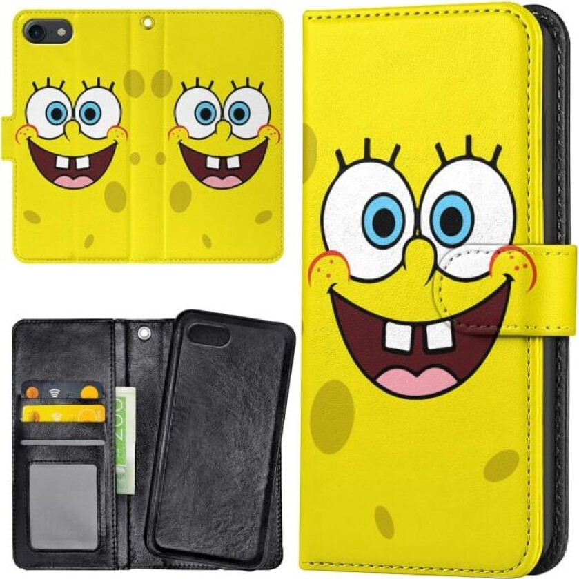 iPhone 7/8/SE - Lommebok Deksel Svampebob