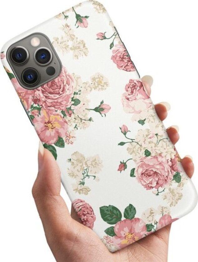 iPhone 15 Pro - Deksel/Mobildeksel Retro Blomster