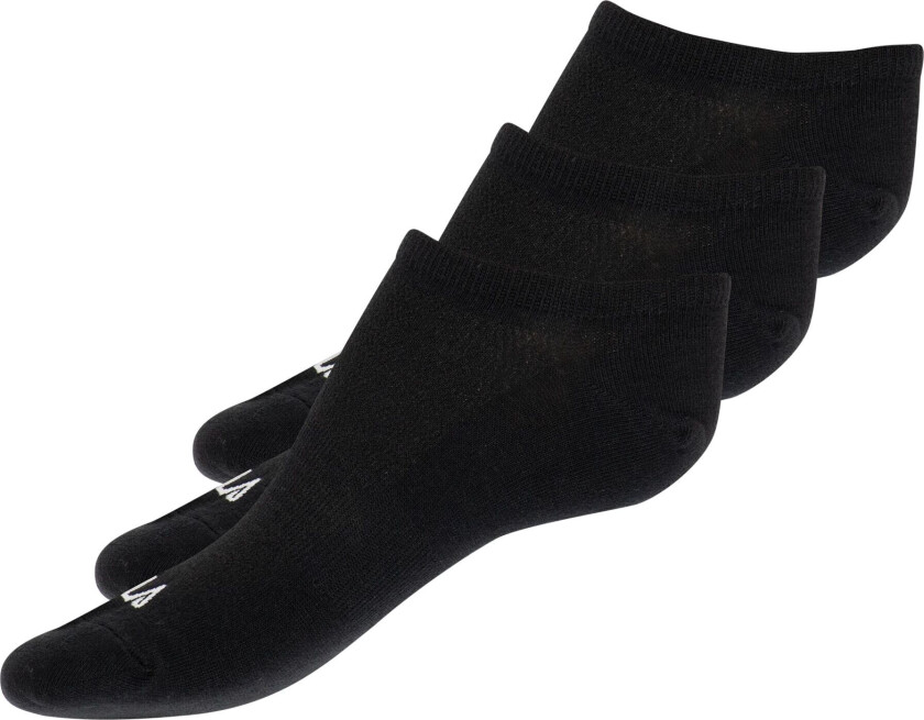 Bula Junior 3PK No Show Socks, ankelsokker, junior BLACK