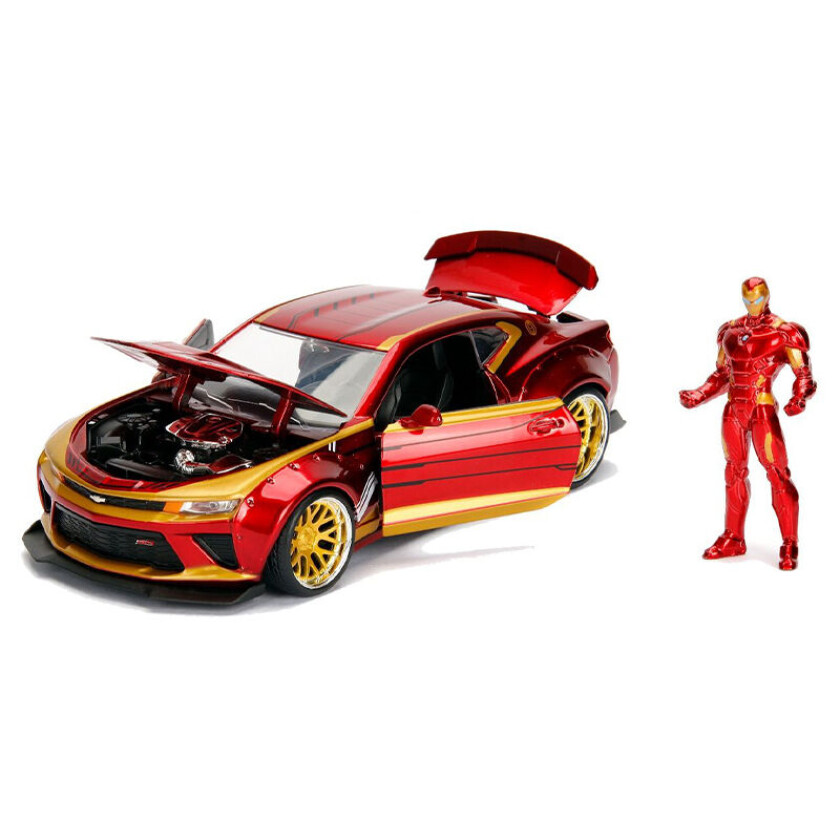 Marvel Kjøretøy - Iron Man & 2016 Chevy Camaro 1:24