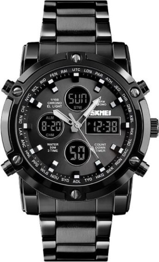 Digitalt armbåndsur for menn, digital sportsklokke