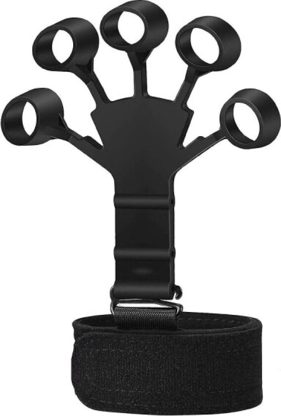 Gripster Grip Gloves Silicone Grip Strengthener - Finger Stretcher Trainer - Black