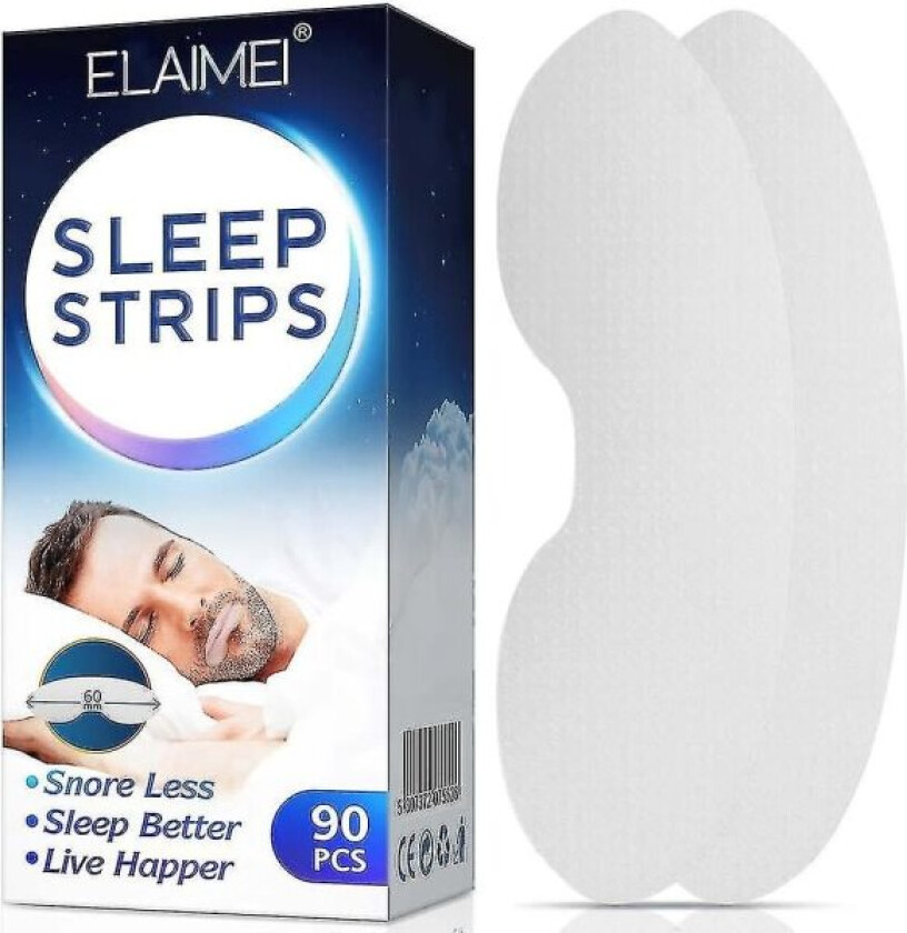 90-pakke Sleep Lip Tapes Munnteip for Søvn Mindre Munnpusting Lindre Snorking for å Forbedre Søvnen