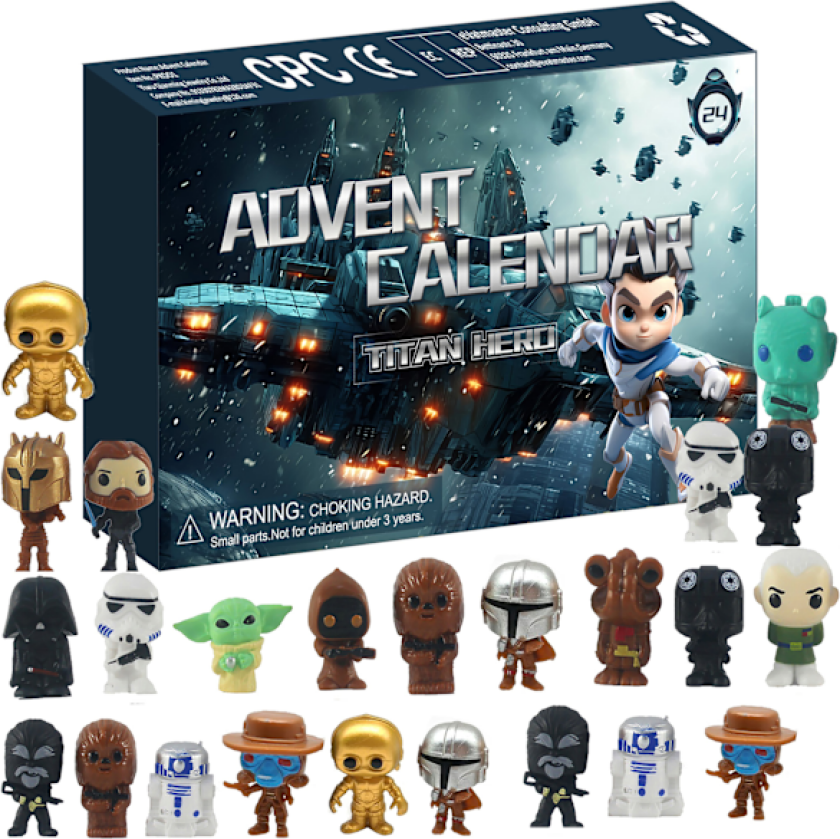 Adventskalender Julegavepakke, Nedtelling Eventyr Gaveidé, Daglig Samling Overraskelse Star Wars