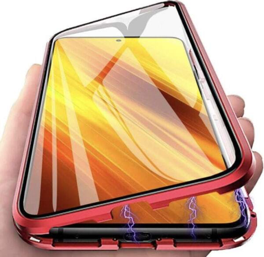 Magnetisk Dobbeldeksel - Samsung Galaxy S23 Ultra Röd