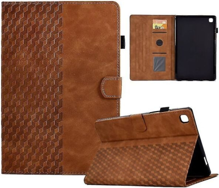 10,2 tommers 9/8/7 generasjon iPad-deksel, premium lærdeksel med S-penn-holder og automatisk dvalefunksjon