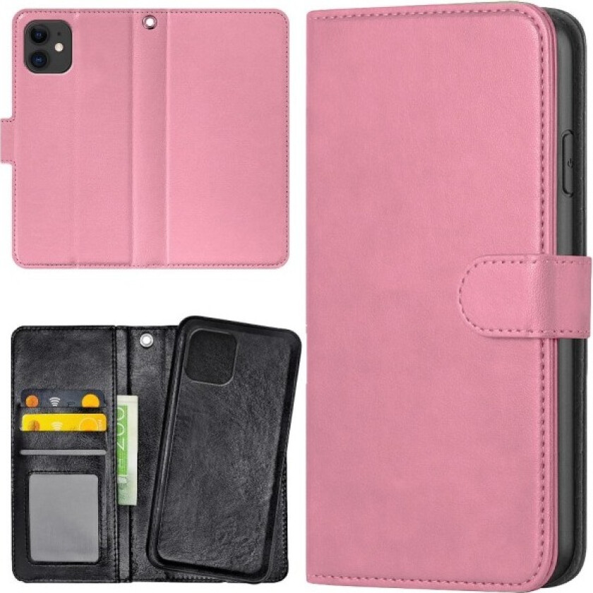 iPhone 12/12 Pro - Lommebok Deksel Lyserosa Light pink