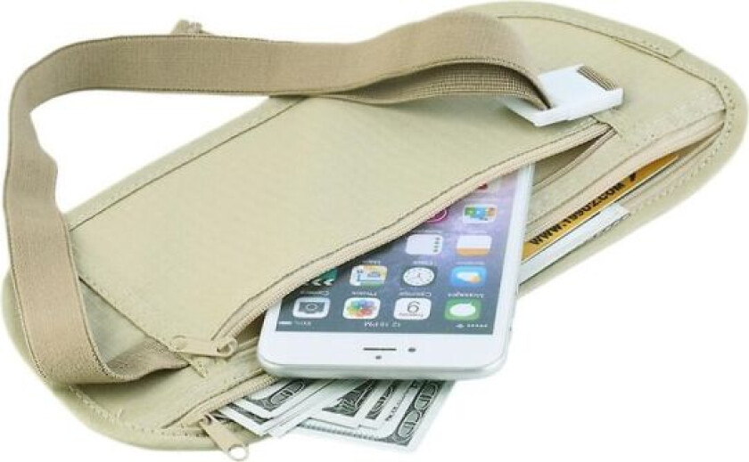 Reisepengerem med skjult lommebok Passpenger Lommebelte Bag Slim Secret Security Reiseveske Brystpakke DB