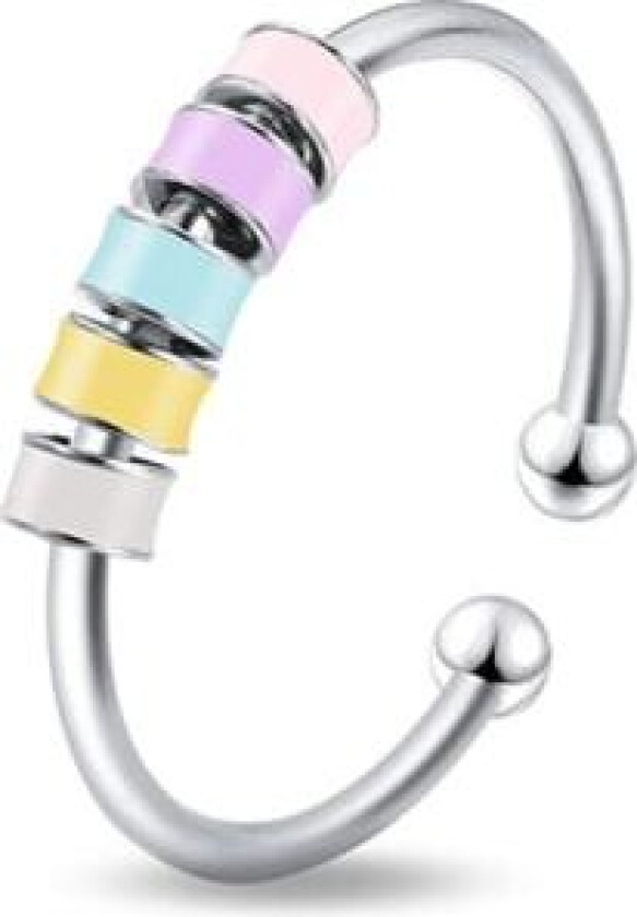 925 Sterling Sølv Spinner Angst Ring for Kvinner og Menn Fidget