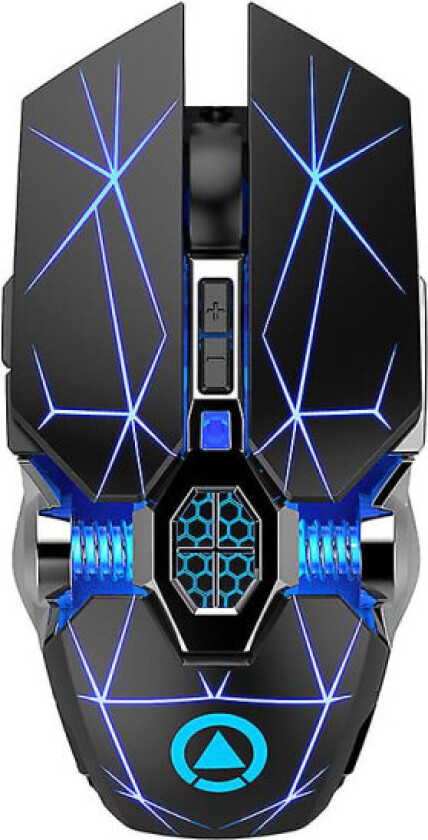 Led optisk trådløs oppladbar mus for PC-datamaskin til spillkonkurranse