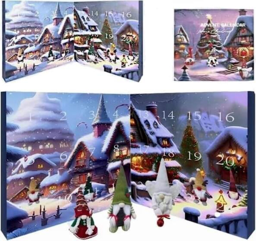 Julekalender med nisser 2024, Julekalender 2024, 24-dagers julekalender med samleobjekter nisser