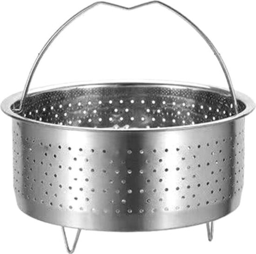 Bilde av Dampkurv i rustfritt stål til riskoker, trykkoker og hurtigkoker med håndtak (FMY)