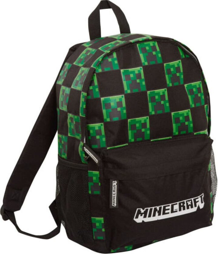 Ryggsekk, barn, voksne, Creeper Gamer skolesekk, spill-, Svart, en størrelse