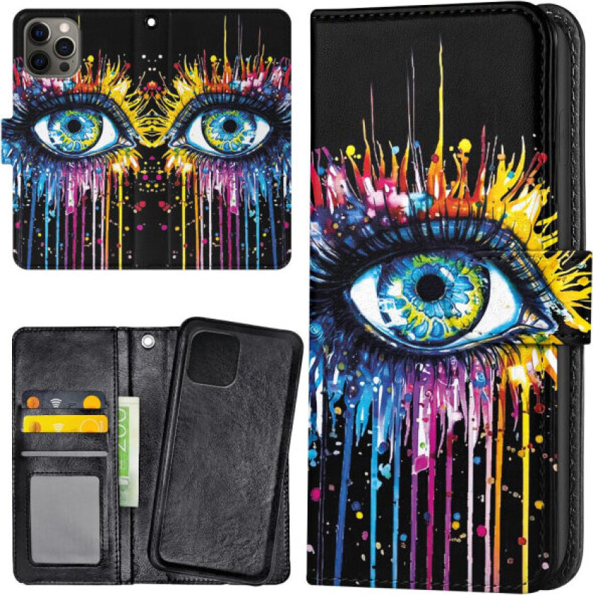 iPhone 13 Pro - Lommebok Deksel Rennende Øye