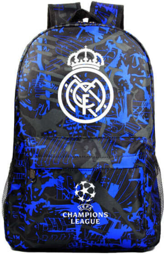 REMAKE Graffiti Real Madrid Uefa Champions League Skulderbag Fan Ryggsekk Student Skolebag Oppbevaringsbag sjx