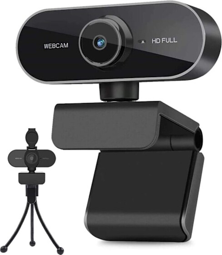 Bilde av Webkamera med mikrofon, Full HD 1080P Webcam Videokamera for