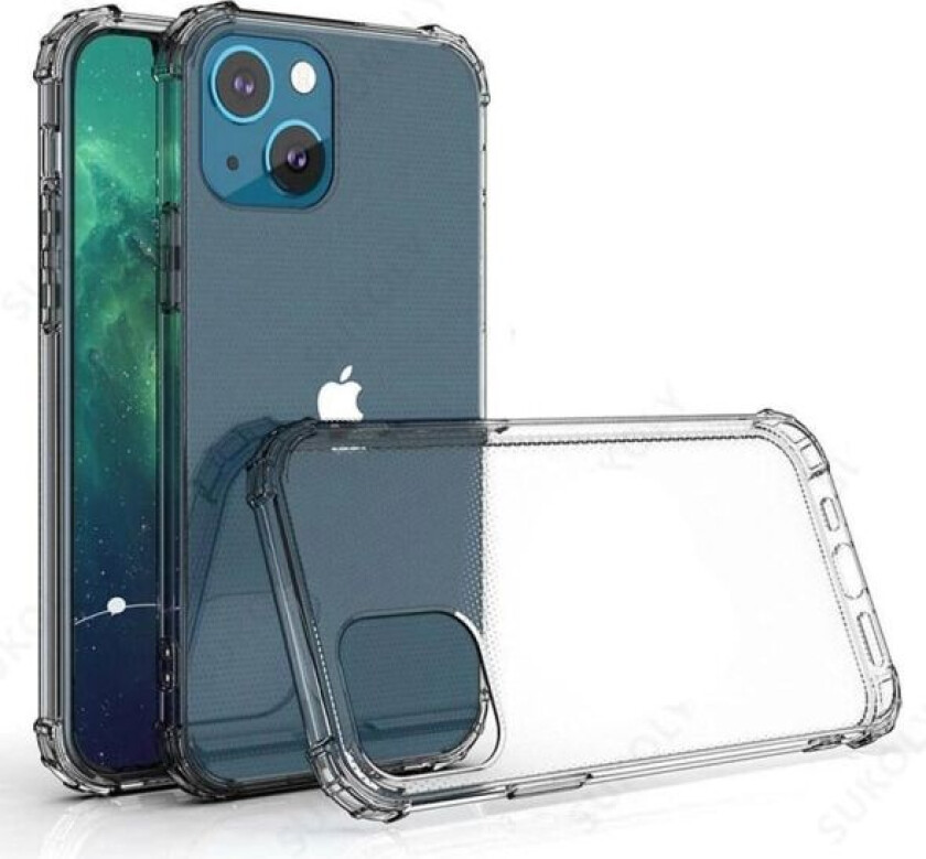 iPhone 13 - Stilsikkert Støtabsorberende FLOVEME Deksel Genomskinlig
