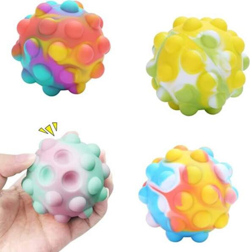 3D Pop It Fidget Sensoriske Legetøj Fidget Bold til Børn