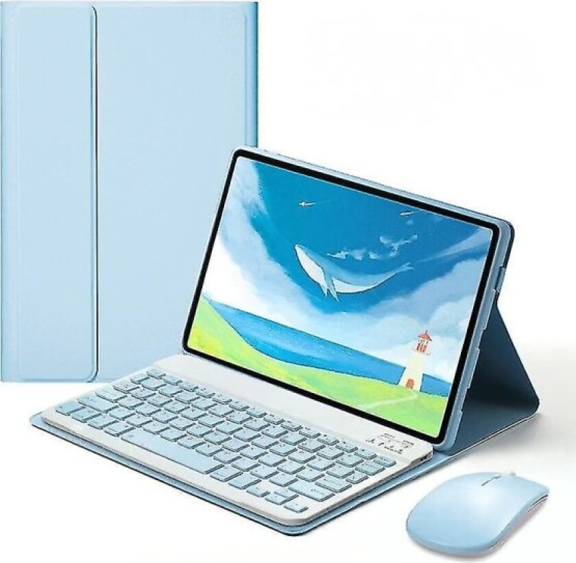 iPad Pro 11 (2020) / Air4 10,9/11 tommers universal tastaturdeksel PU skinn stativdeksel med magnetisk avtakbart tastatur
