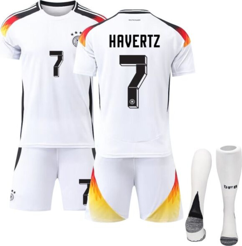 Mub- EC 2024 Tyskland hjemmedrakt for fotball 7 HAVERTZ 7 HAVERTZ 24