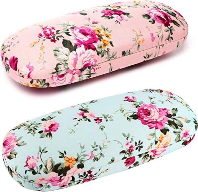 2-delt brilleetui hardcase for menn, kvinner, barn – B