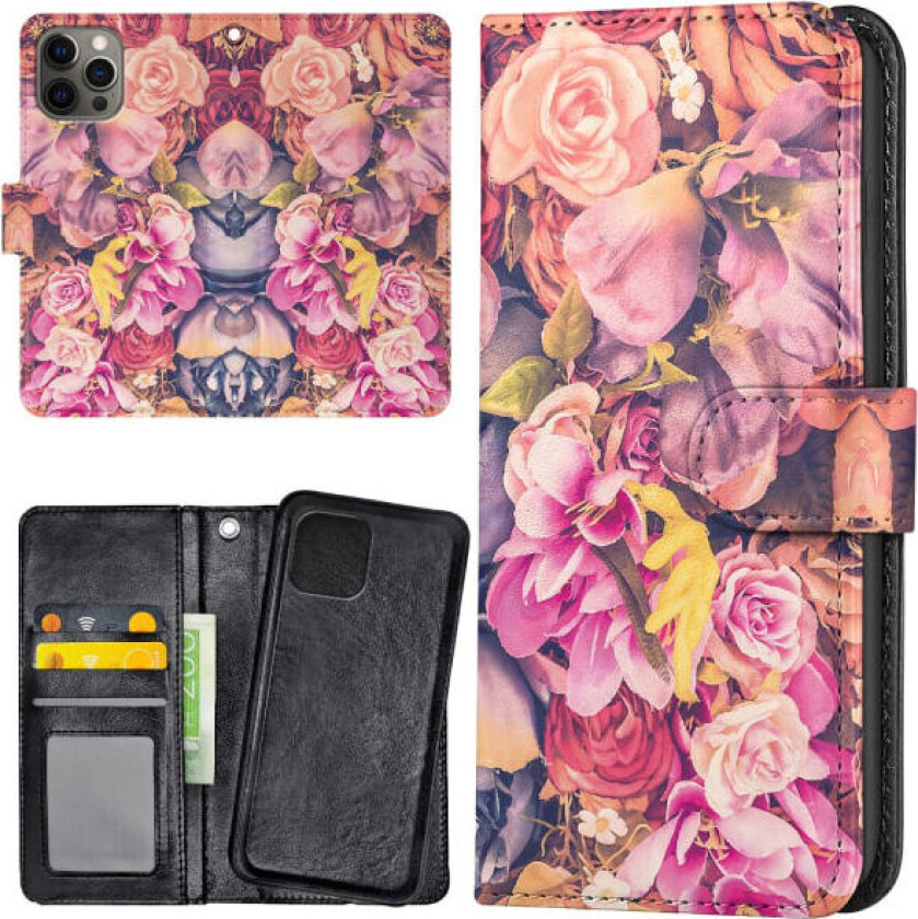 iPhone 15 Pro - Lommebok Deksel Roser