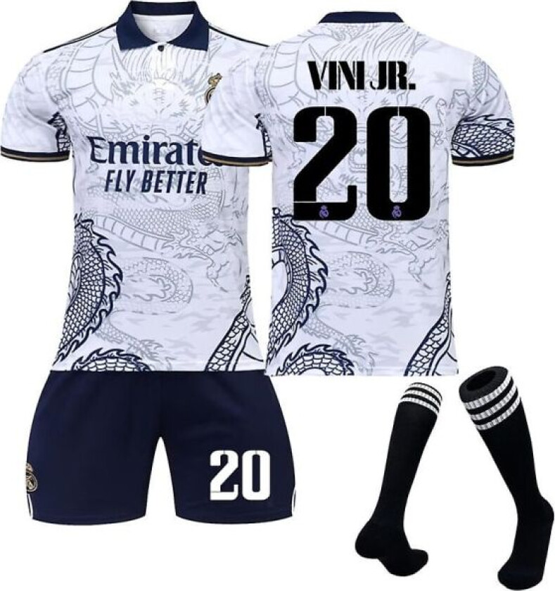 22-23 Real Madrid Dragon Pattern Fotballdrakt No.20 Vini Jr S