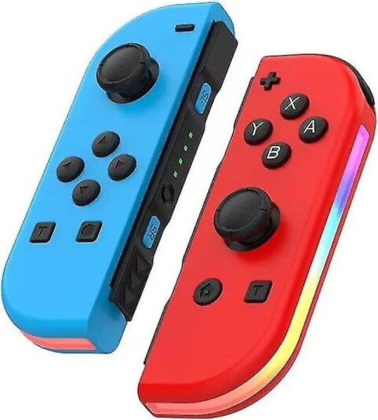 Trådløs Kontroller Kompatibel med Nintendo Switch, Oled, Lite Gamepad Joystick (l/r) Utskifting med Rgb Høyre - Blå Rød Blue Red
