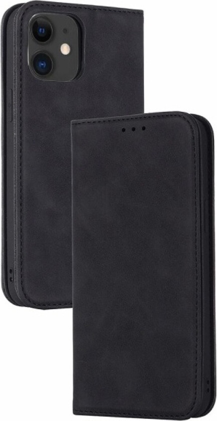 iPhone 12 - Beskyttende Lommebokdeksel (FLOVEME) Svart