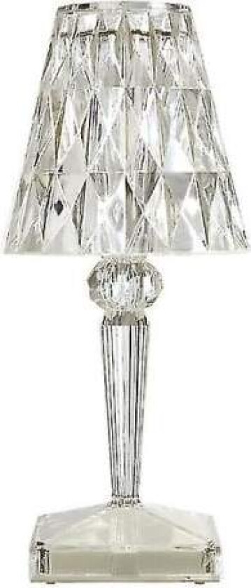 Nattlampe, Akryl Bordlampe, Oppladbar Projeksjons nattlampe ved siden av sengen, Italiensk design Kartell (en del) (FMY)