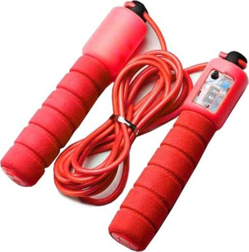 Hopp tau med automatiske teller turteller rød