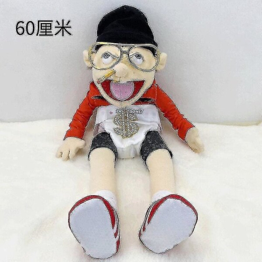 Utenlandsk Handel Jeff Hånddukke Leke Munn Morsom Plysj Leke Zombie Rock Jeff Foreldre-barn Hånddukke Munn Kan Bevege Seg rock singer hand puppet