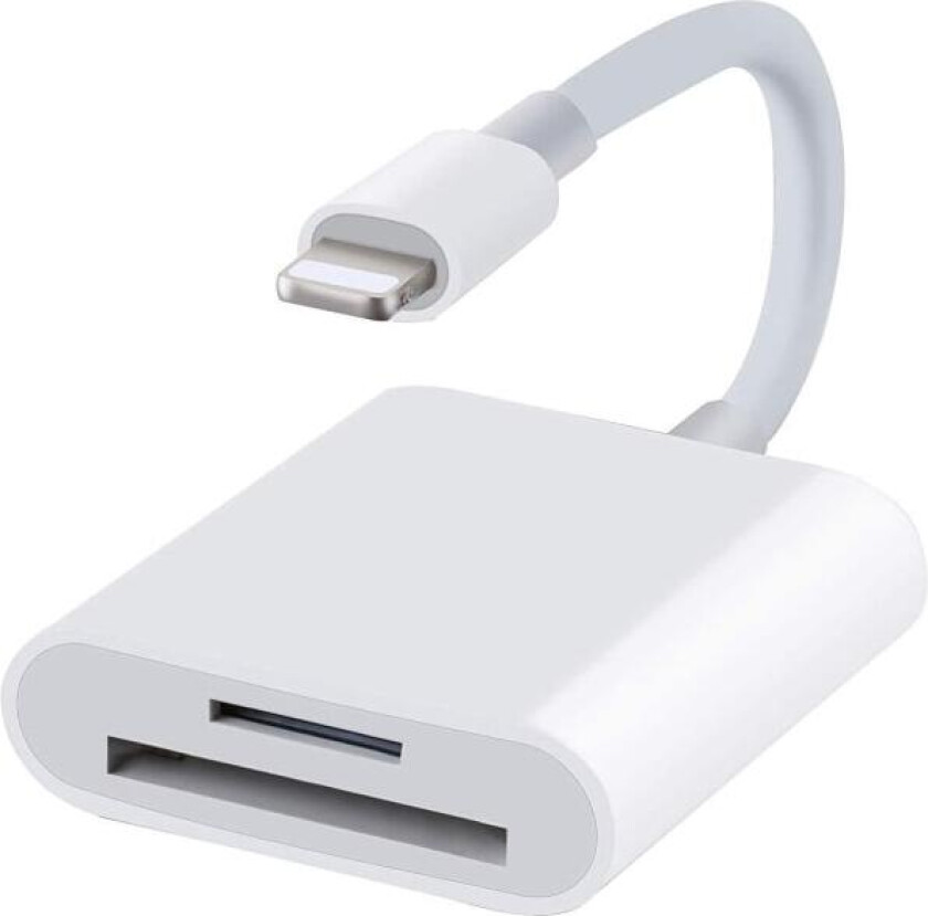 Lyn til SD-kortleser iPhone Hvit - SD-kortleser