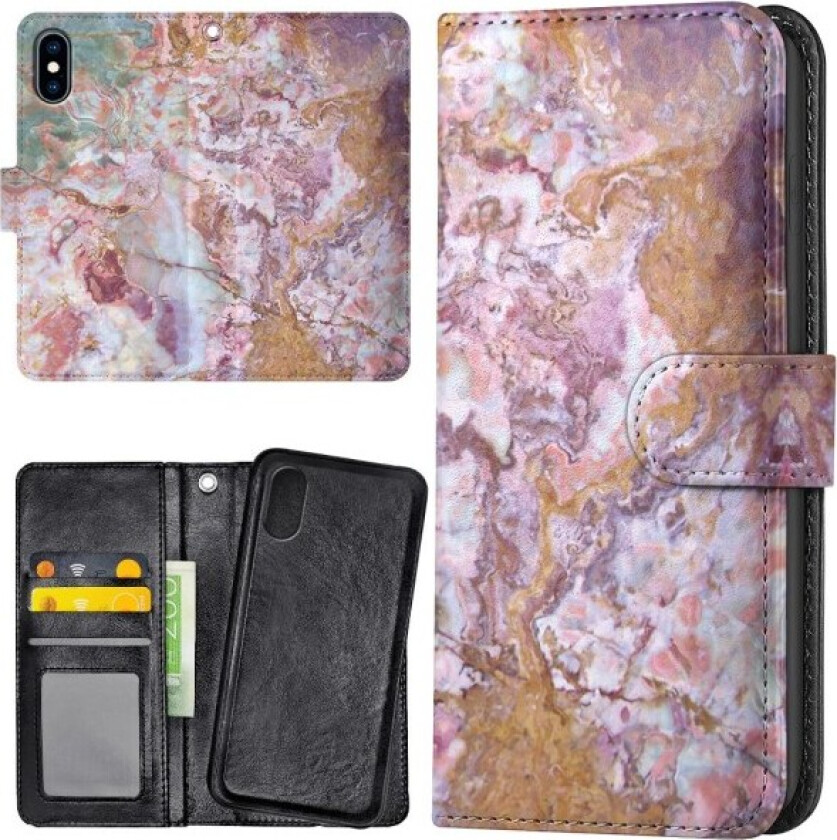 iPhone X/XS - Lommebok Deksel Marmor
