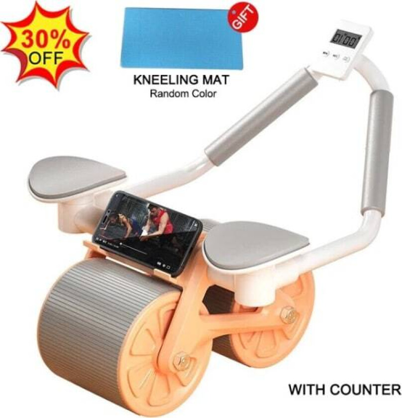 Automatisk Rebound Belly Wheel Abdominal Wheels Wit D