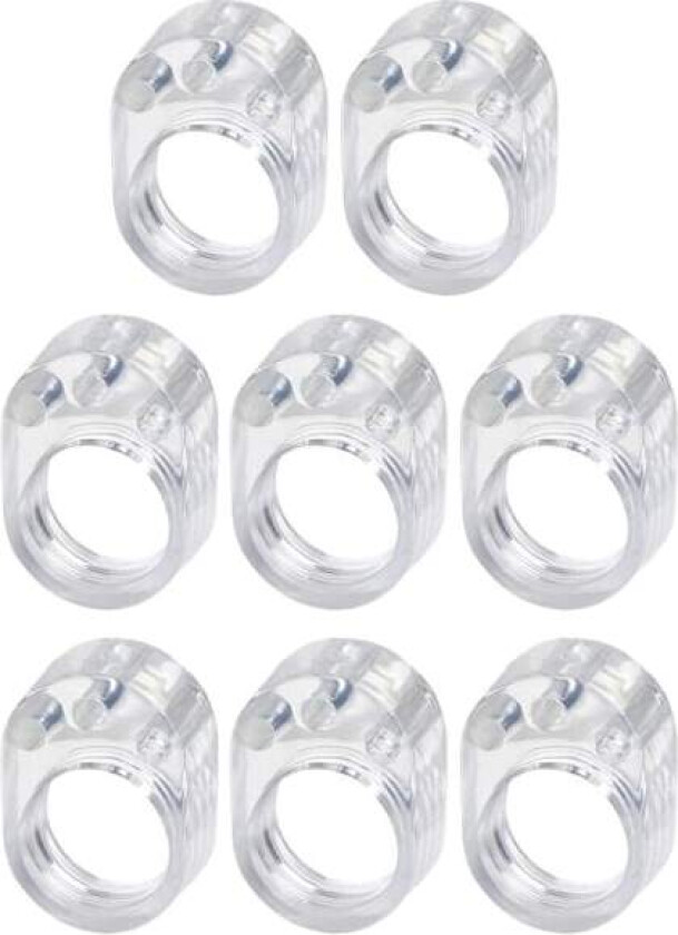 8x Dørstopper for håndtak - Transparent Transparent