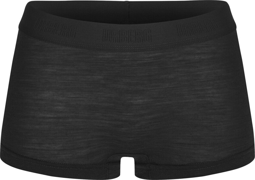 Women's Thin Merino Boxer M, Black Beauty