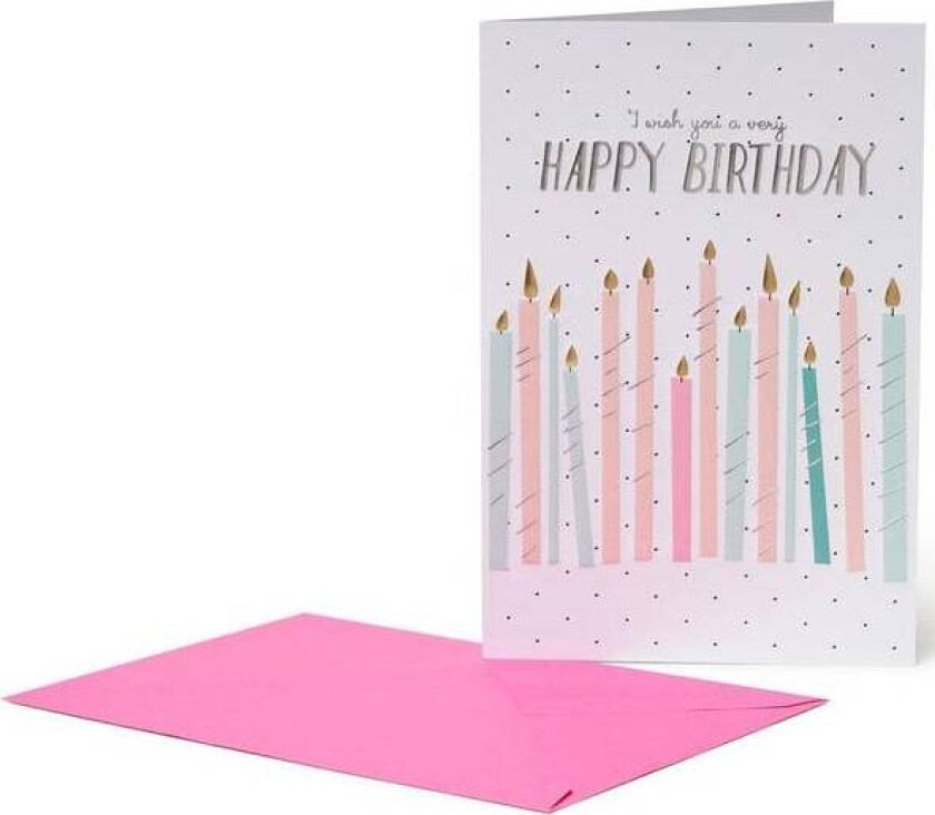 Bursdagskort L Bursdagslys