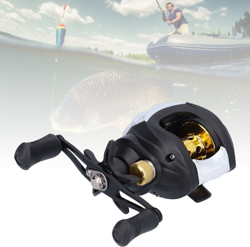 PRO BEROS Baitcasting Reel 7.2:1 Gear Ratio Magnetisk Bremse Fiske Hjul Venstre Hånd