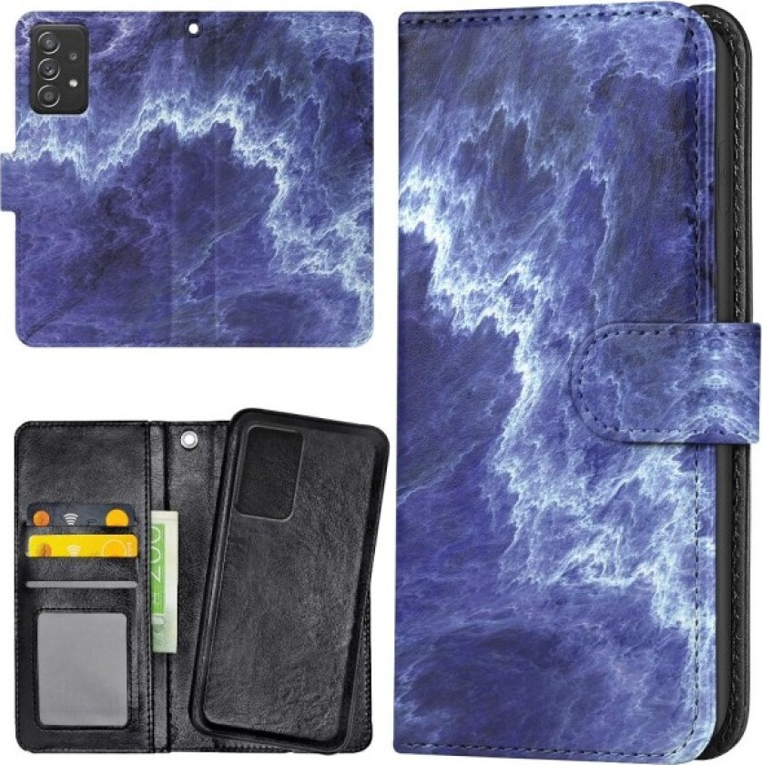 Samsung Galaxy A52/A52s 5G - Lommebok Deksel Marmor Multicolor
